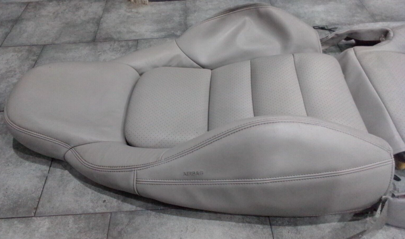 Load image into Gallery viewer, 05-13 C6 Corvette Seat Skin set Leather gray Passenger RH OEM w/ Foam 3249-G
