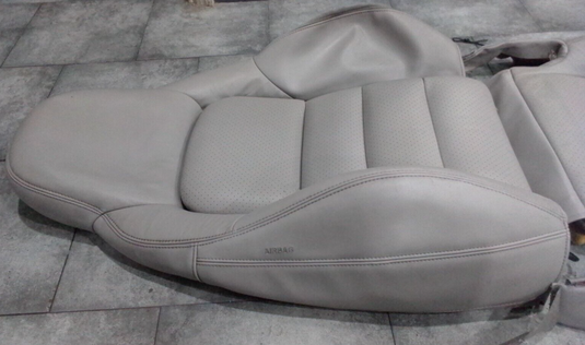 05-13 C6 Corvette Seat Skin set Leather gray Passenger RH OEM w/ Foam 3249-G