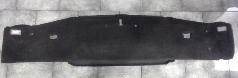 Load image into Gallery viewer, 05-13 C6 Corvette Coupe Rear Cargo Trunk Panel Carpet Ebony Black 3190-G
