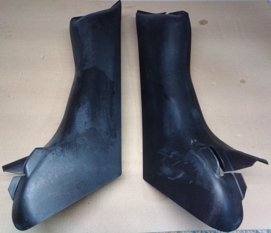 97-04 C5 Corvette Right Left RH LH Black Seat Belt Trims SET pair 2967-A4