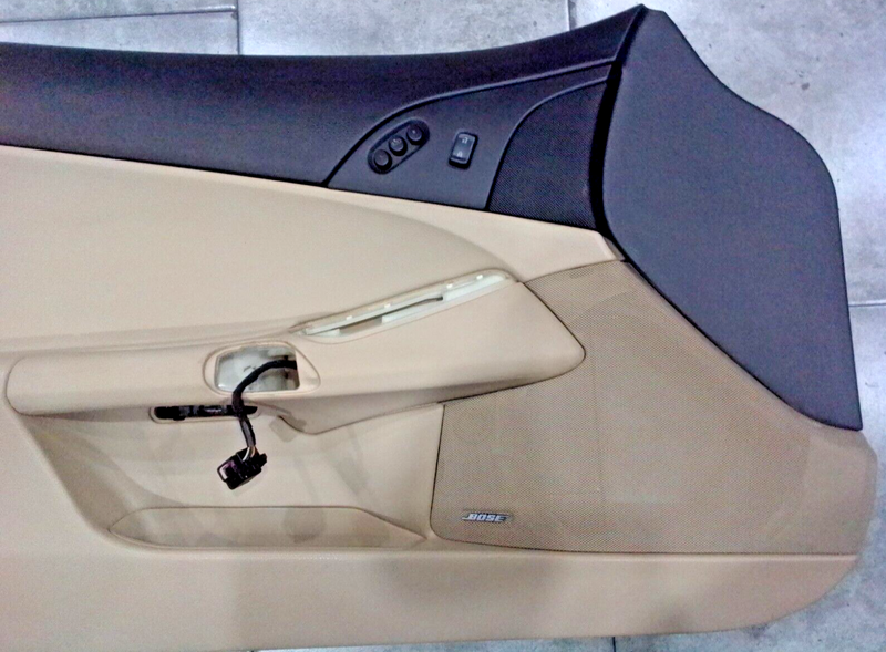 Load image into Gallery viewer, 05-13 Corvette C6 Left Driver side LH Interior Door Trim Panel tan beige 3645-S
