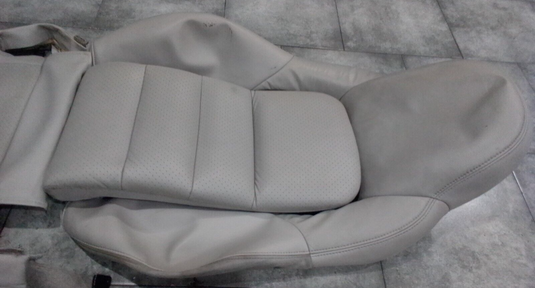 05-13 C6 Corvette Seat Skin set Leather gray Passenger RH OEM w/ Foam 3249-G