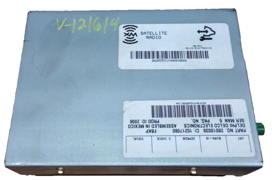 05-13 Corvette C6 OEM Satellite Radio Audio module receiver 28010039 (3778-19)