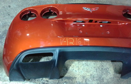 05-13 Chevy Corvette C6 Diffuser / Rear Bumper Cover Atomic Orange 3806-S