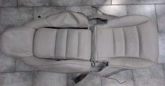 05-13 C6 Corvette Seat Skin set Leather gray Passenger RH OEM w/ Foam 3249-G