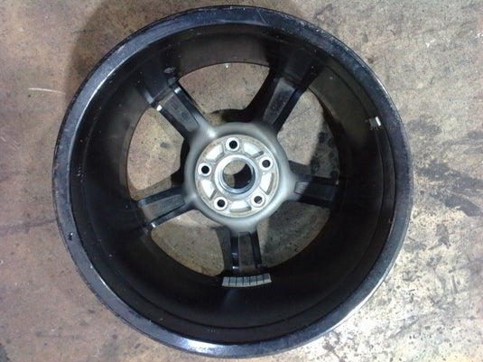 05-13 CHEVY CORVETTE C6 WHEEL RIM 18X8.5 FRONT BLACK 5 SPOKE 3633-S