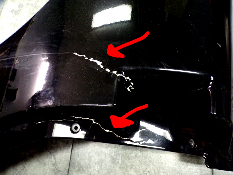 Cargue la imagen en el visor de la galería, 05-13 C6 Corvette Coupe RH Passenger side Rear Quarter Panel BLACK DAMAGE 6634-S
