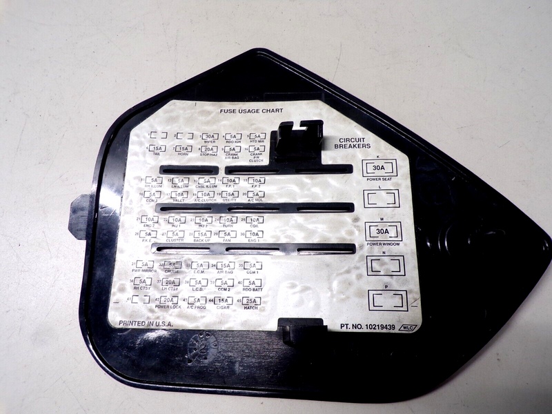 Load image into Gallery viewer, 94-96  Corvette  Interior Fuse Panel Door Cover With Lock 7731-31
