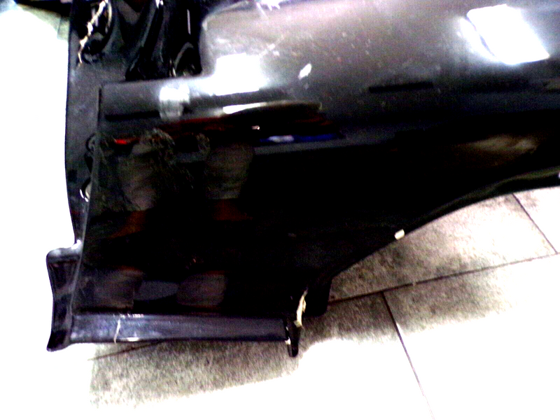 Load image into Gallery viewer, 05-13 C6 Corvette Coupe RH Passenger side Rear Quarter Panel BLACK DAMAGE 6634-S
